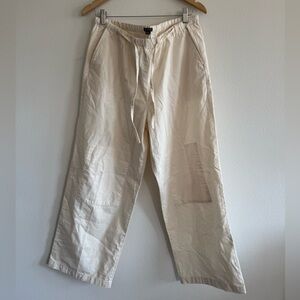 NWT J Crew Relaxed Utility Pant In Cotton Blend Size M